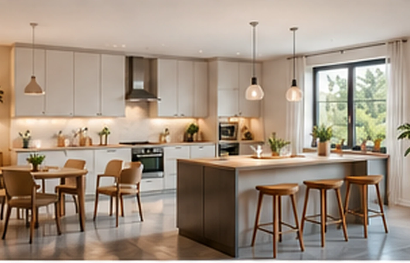 Intérieur de maison neuve pensé en amont avec mobilier, circulation et décoration cohérente