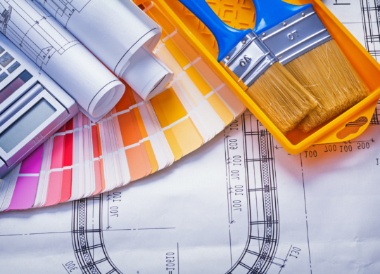 plans, palettes de couleurs et calculatrice
