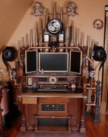 deco steampunk chambre et salon