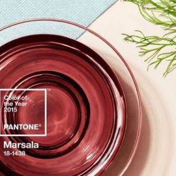 Le Marsala est un vin liquoreux sicilien qui porte le nom de la petite ville ou il est produit, maintenant c’est aussi la couleur de l’année 2015, choisit par Pantone et Tollens . Ce coloris élégant et chaleureux s’exprime dans tous les styles sans difficultés. La couleur Marsala vous permettra de raviver un intérieur un peu terne en lui ajoutant cette teinte chaleureuse.
