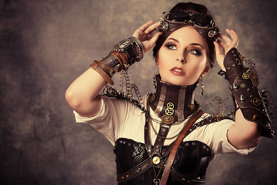 style steampunk deco