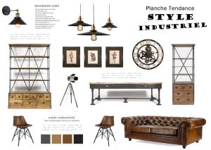 Une planche tendance déco, un outil  simple et efficace  pour donner un aperçu de la future pièce