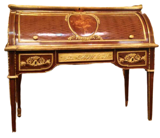 mobilier de style Louis XVI : bureau à cylindre