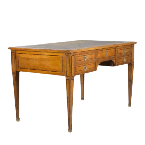 mobilier de style Louis XVI : bureau plat