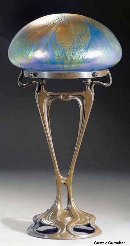 Art Nouveau et Belle époque : Les années 1900 avec la lampe de Gustav Gursher