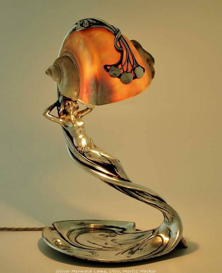 lampe 1900 art nouveau