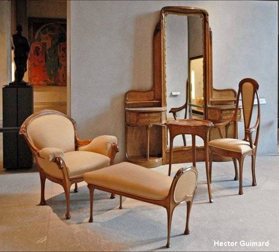 Art Nouveau et Belle époque : Les années 1900 avec meubles d' Hector Guimard