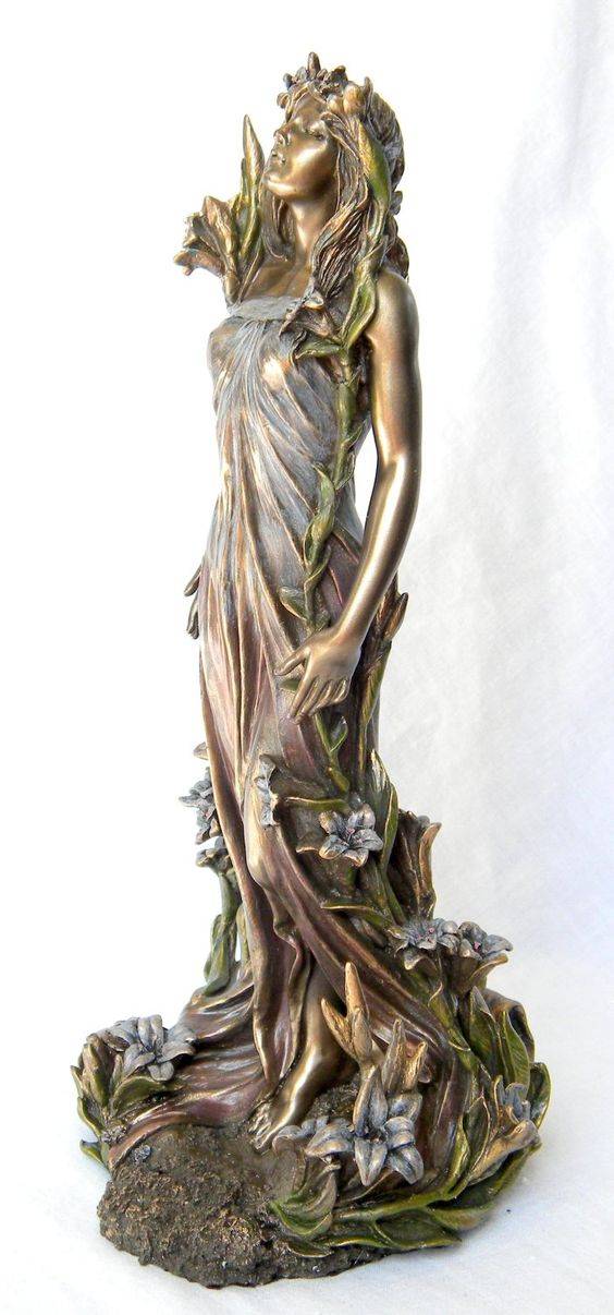 magnifique statuette d'époque art nouveau