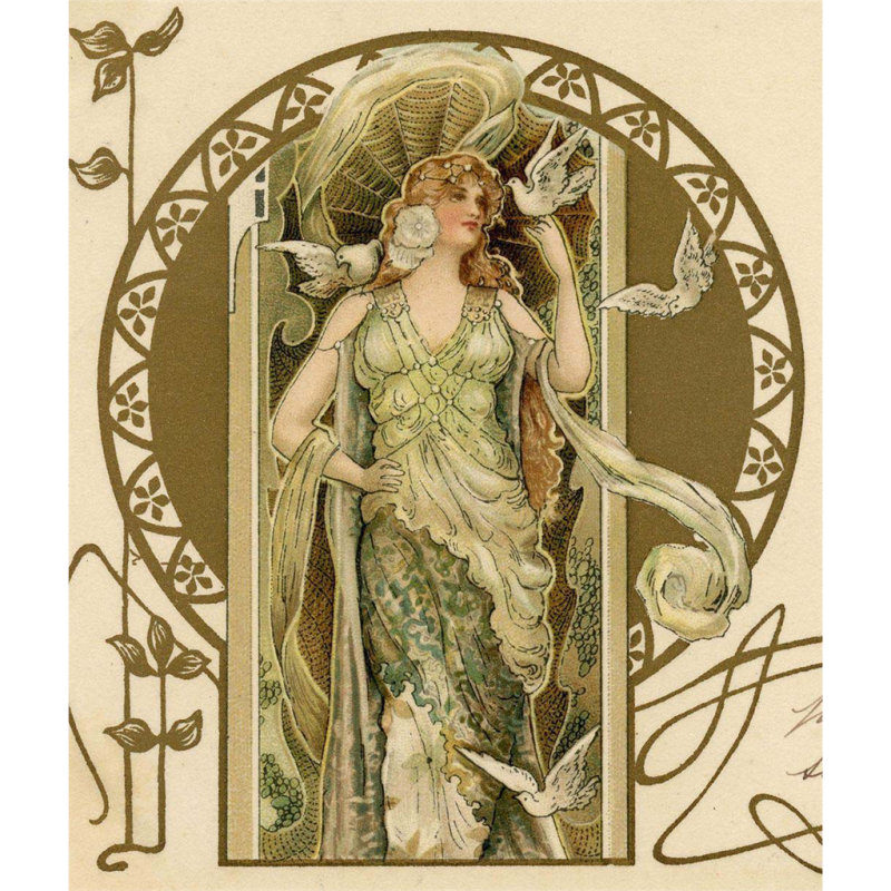 Publicité : une affiche de style art nouveau