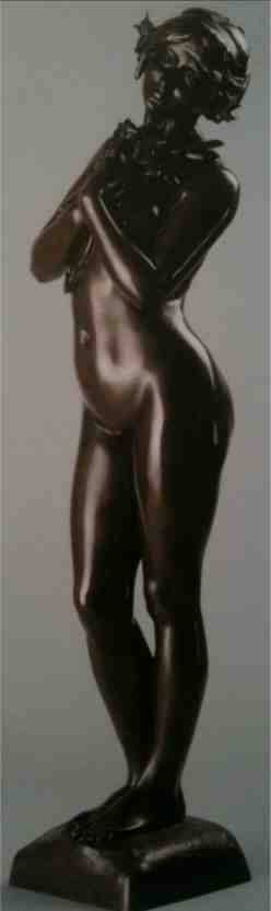 statuette bronze Art nouveau