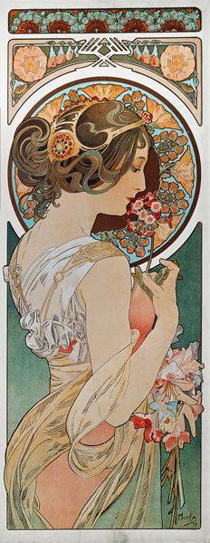 Alphonse Mucha excelle dans l'art de représenter les femmes à la Belle époque"